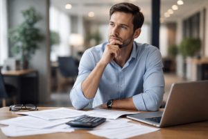 personne-table-papiers-calculatrice-ordinateur
